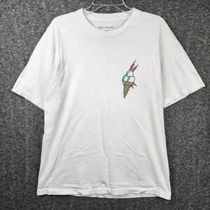 40s & Shorties Graphic T-Shirt Mens L White Gucci Mane Brrr Ice Cream Cone Tee